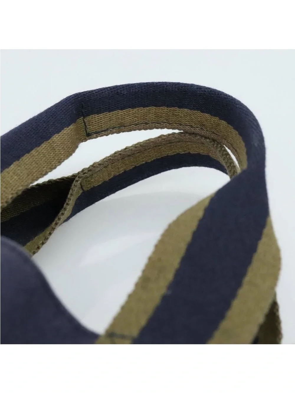 HERMES Fourre Tout cabas Tote Bag Canvas Navy